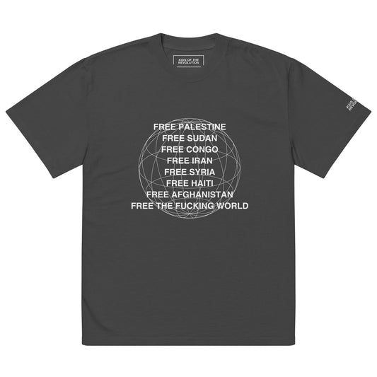 FREE THE WORLD TSHIRT - BLACK