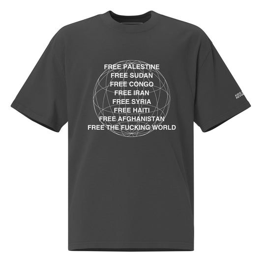 FREE THE WORLD TSHIRT - BLACK