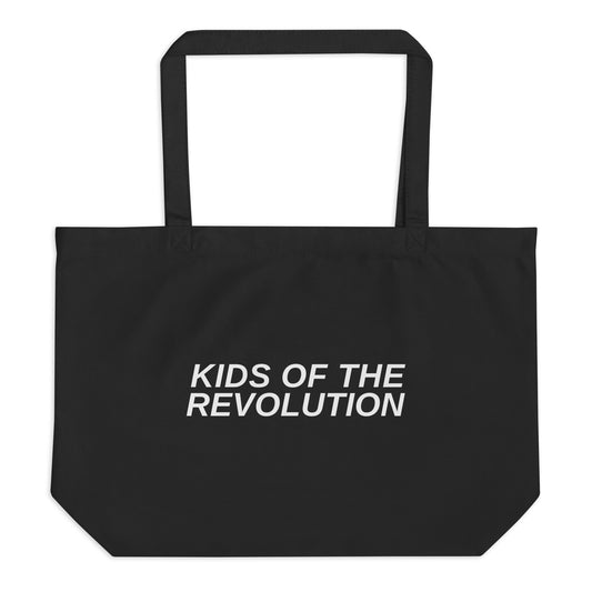 Kids of the Revolution Large Organic Tote Bag - Black