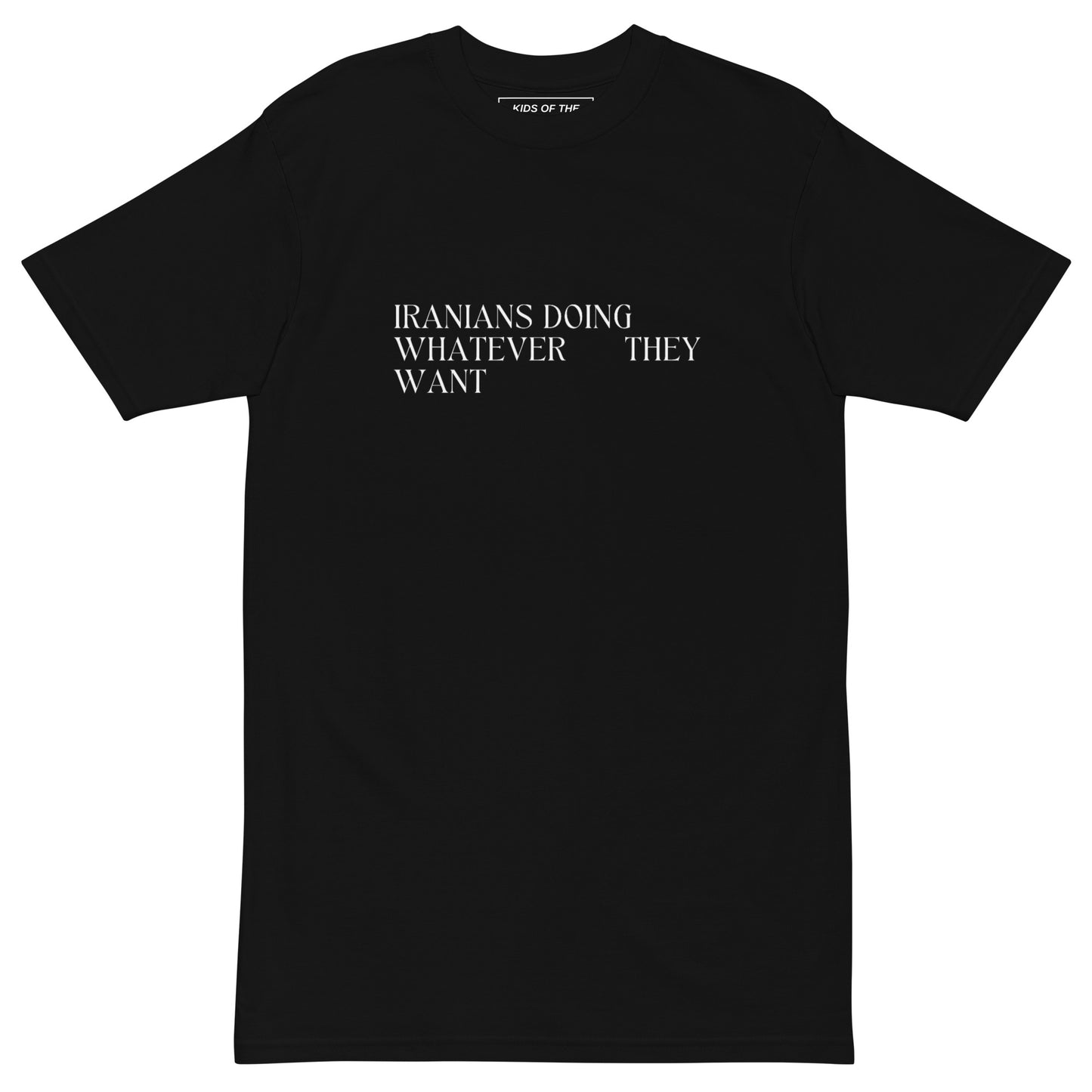 Iranians Doing Whatever They Want Tshirt - Black